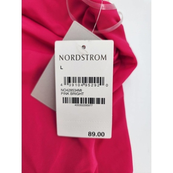 Chelsea 28 High Neck Scalloped One Piece Swimsuit Pink Size Large New - Picture 8 of 12